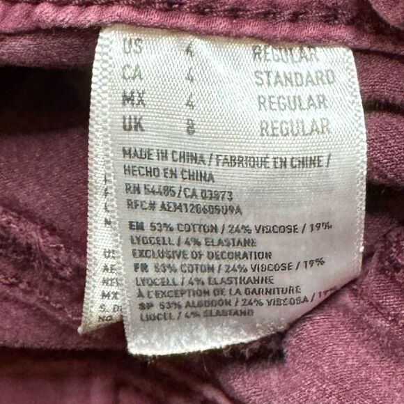 American Eagle Extreme Legging Purple Pants size 4 Regular - Picture 7 of 7